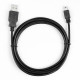 Cable USB - Mini USB 1.8m. black