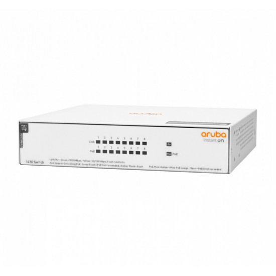 Switch ARUBA Instant On 1430 8x1GbE PoE R8R46A