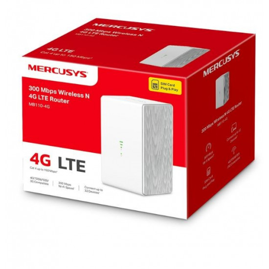 Router 4G LTE WiFi N300 MB110-4G