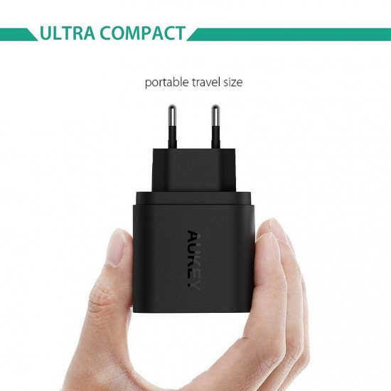 Wall charger PA-T9 1xUSB Quick Charge 3.0 3A 19.5W