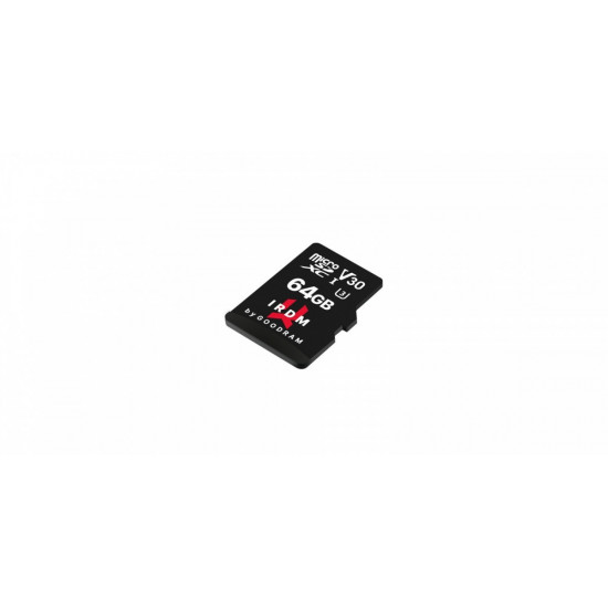 microSD IRDM card 64GB UHS-I U3 adapter