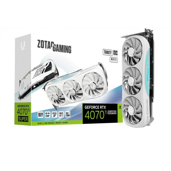 Graphics card GeForce RTX 4070 Ti SUPER TRINITY OC 16GB GDDR6X white