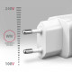 ACU-DPQ65W GaN 3xport wall charger 65W white