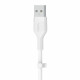 Cable BoostCharge USB-A/USB-C silicone 2m, white