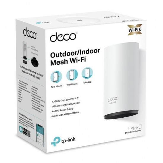 Deco X50-Outdoor(1-pack) System WiFi AX3000