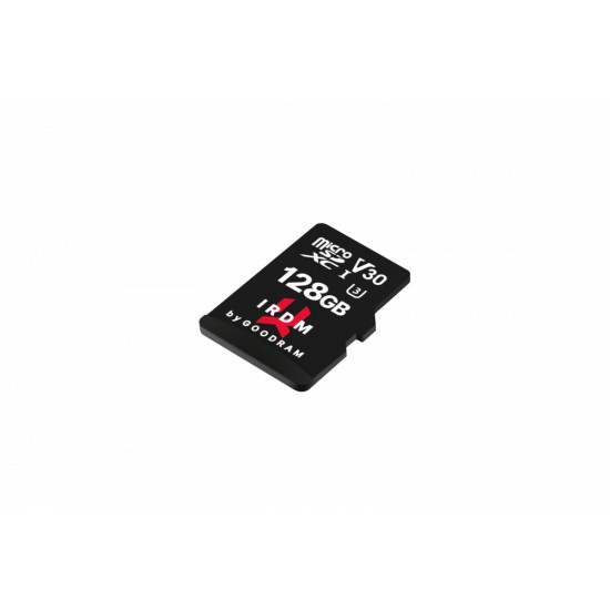 microSD IRDM card 128GB UHSI U3 adapter