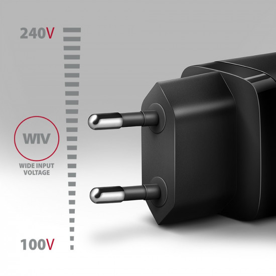 AXAGON ACU-PQ20 PD&QC wall charger 20W black