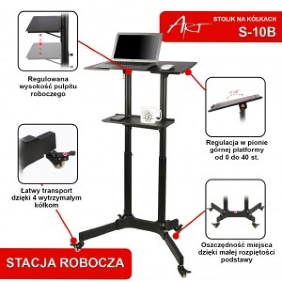 Workstation for notebook / projector S-10B