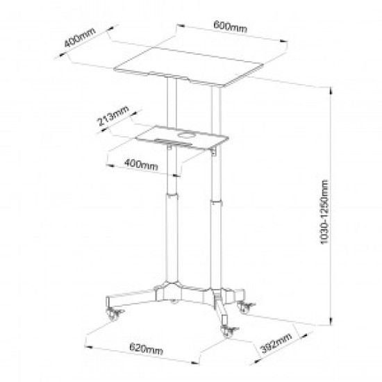 Workstation for notebook / projector S-10B