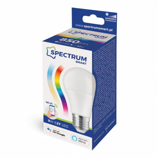 SMART BULB TUYA WIFI GLS 9W RGBW+CCT+DIM