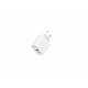 Power Delivery Charger USB-A USB-C 20W White