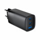 Power Delivery Charger 1xA 2xC GaN 65W Black