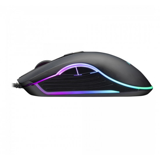 Wired gaming mouse Nemesis C365 6400 DPI 7P RGB LED programmable buttons black