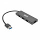 Adapter 4 PORT SLIM USB HUB WITH CABLE U360-004-SLIM 