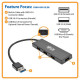 Adapter 4 PORT SLIM USB HUB WITH CABLE U360-004-SLIM 