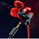 Wired headphones for gamers jack 3,5mm red