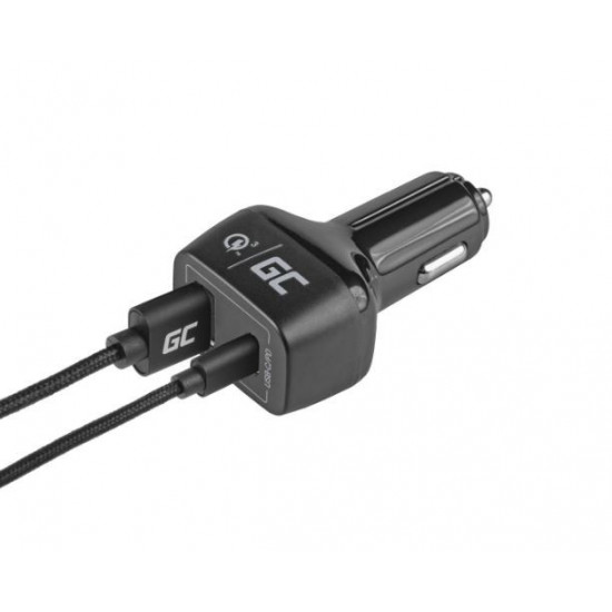 Car Charger USB-C PD 42W, USB QC 3.0