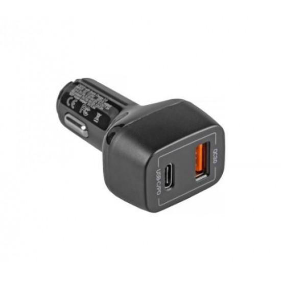 Car Charger USB-C PD 42W, USB QC 3.0