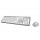 Wireless keyboard kit KMW-700 white