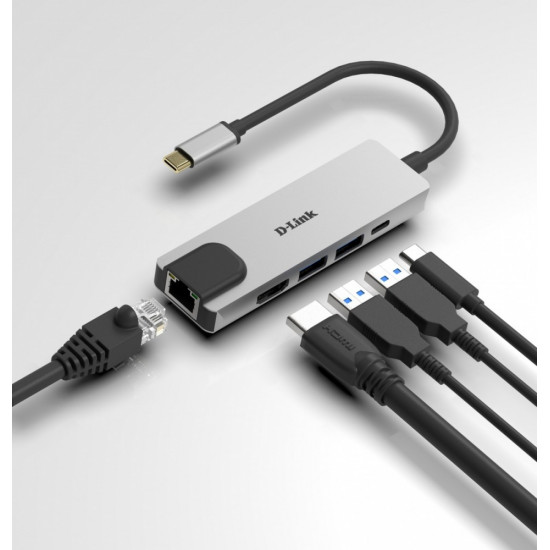 D-Link DUB-M520 HUB USB -C + USB 3.0 + HDMI