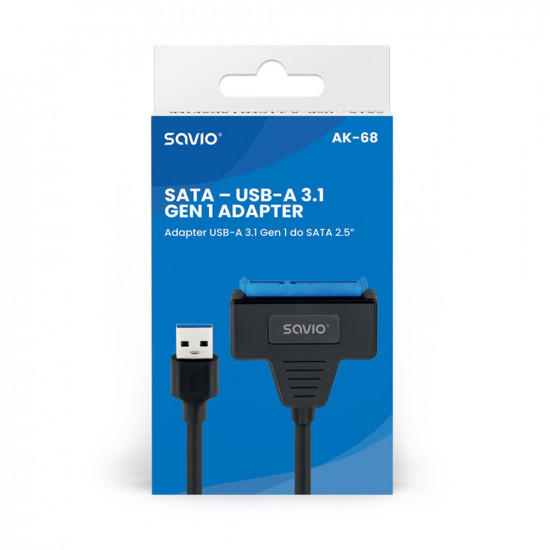 SATA-USB Adapter AK-68 SAVIO, USB 3.1