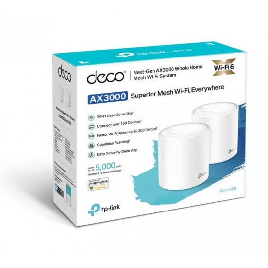 System WiFi AX5400 Deco X60(2-pack ) 