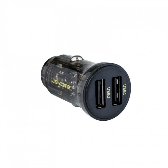 Car charger 2xUSB-A Fast Charging 15W black