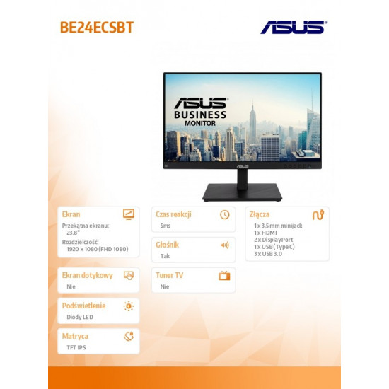 Monitor 23,8 inches BE24ECSBT BK/5MS/EU/DP+HDMI+TYPEC+USB+SPEAKER