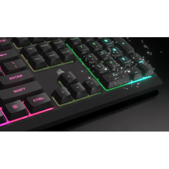 K55 Core RGB black mechanical keyboard