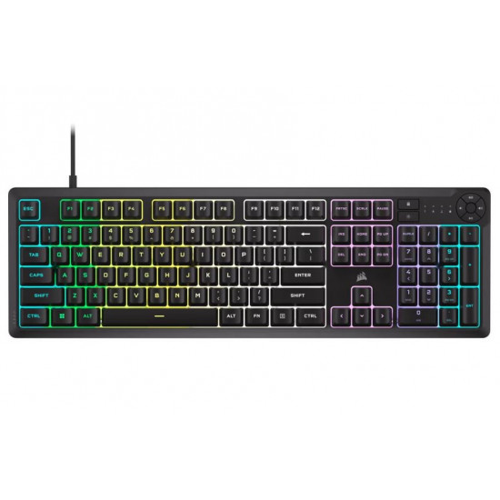 K55 Core RGB black mechanical keyboard