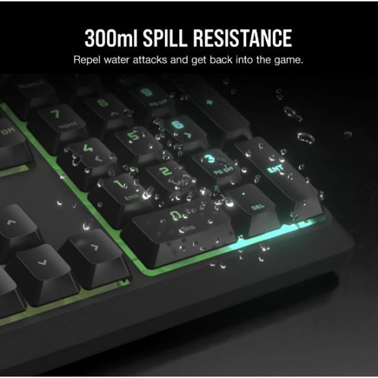 K55 Core RGB black mechanical keyboard