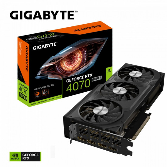 Graphics card RTX 4070 SUPER WINDFORC E OC 12G GDDR6X 192bit