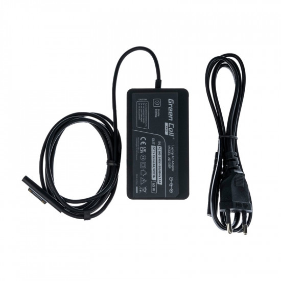 Charger, AC adapter 1706 65W 15V 4A for Microsoft Surface Laptop, Pro, Book, Go 