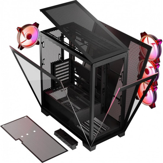 Black COMPUTER CASE SPACE ARGB