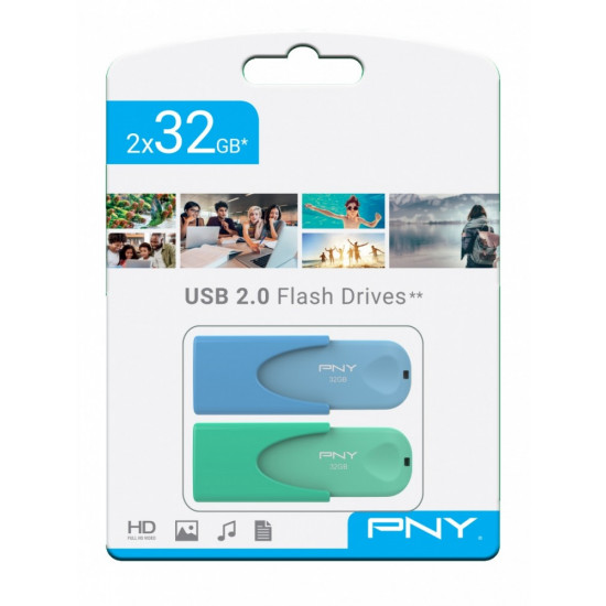 Pendrive 32GB USB2.0 ATTACHE 4 FD32GATT4COLBGX2-EF