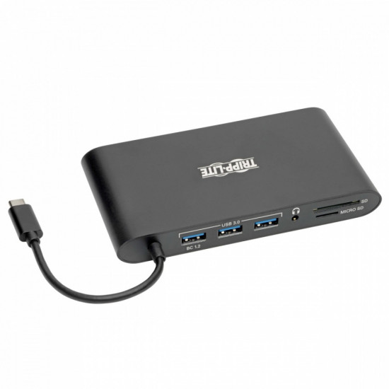 USB-C Dock, Dual Display - 4K HDMI / mDP, VGA, USB 3.2 Gen 1, USB-A/C Hub, GbE, Memory Card, 100W PD Charging