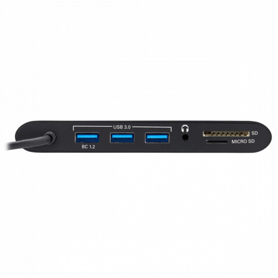 USB-C Dock, Dual Display - 4K HDMI / mDP, VGA, USB 3.2 Gen 1, USB-A/C Hub, GbE, Memory Card, 100W PD Charging