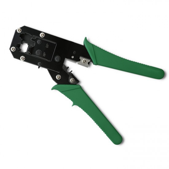 Modular crimping tool for cutting and crimpin