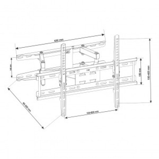 ART LCD holder UX160 32-80& 39 & 39 45kg vert/horiz