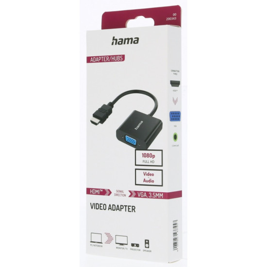 HDMI adapter to VGA +audio