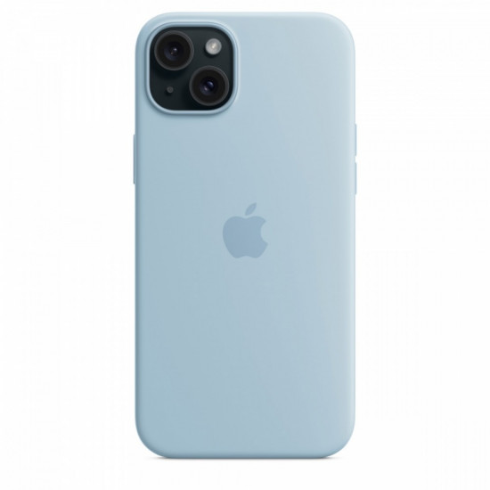 Silicone Case with MagSafe for iPhone 15 Plus - Light Blue