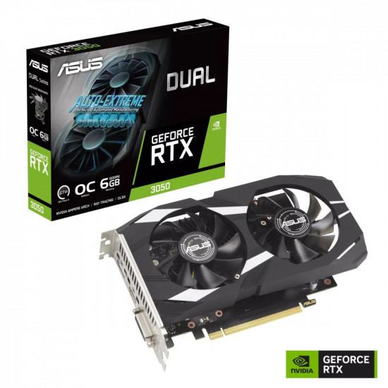 Graphics card GeForce RTX 3050 DUAL OC 6GB GDDR6 96bit DP/HDMI