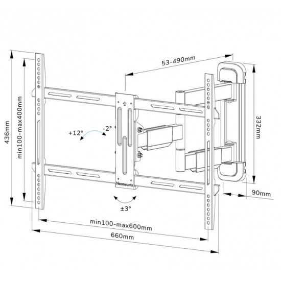 Wall bracket WL40-550BL16 40-65 inch