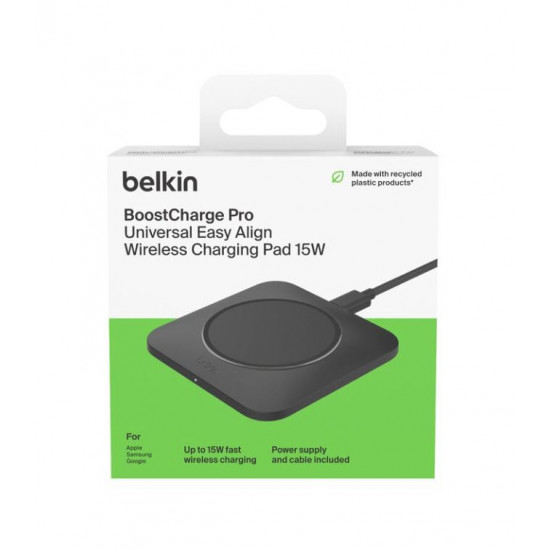 Universal Easy Align Wireless Charging Pad Qi 15W black