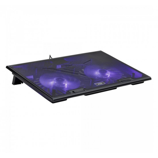 COOLING PAD MS COOL D10 5 BLACK LED 2X USB