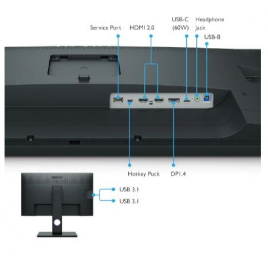 Monitor 31.5 inches SW321C 4K LED 4ms/4K/1000:1/HDMI