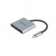 USB-C Portable 4-in-1 D ock 4K 2xHDMI 100W PD