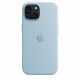 Silicone Case with MagSafe for iPhone 15 - Light Blue