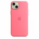 Silicone Case with MagSafe for iPhone 15 Plus - Pink