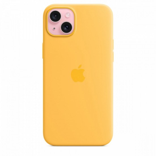 Silicone Case with MagSafe for iPhone 15 Plus - Sunshine